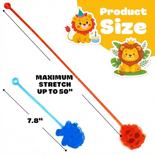 48PC Lion Party Favors - Stick Hands & Temporary Tattoos