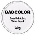 BADCOLOR White Clown Face & Body Paint Kit 30g Water-Activated SFX Makeup for Halloween & Cosplay