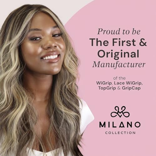 Milano Collection Glueless Top Grip Headband for Hair Topper & Wiglets, Beige