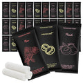 Moist Cotton Towel Bulk Moist Towelettes Individually Wrapped 8.7" x 8.7",White Towel Services,Refreshment Pre Moistened Towels Peach,Rose and Coconut for Sport Party Spa(Pack of 60)