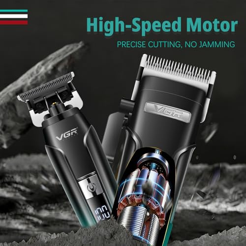 VGR 694 Cordless Hair Clipper Set for Men | Professional Barber Kit