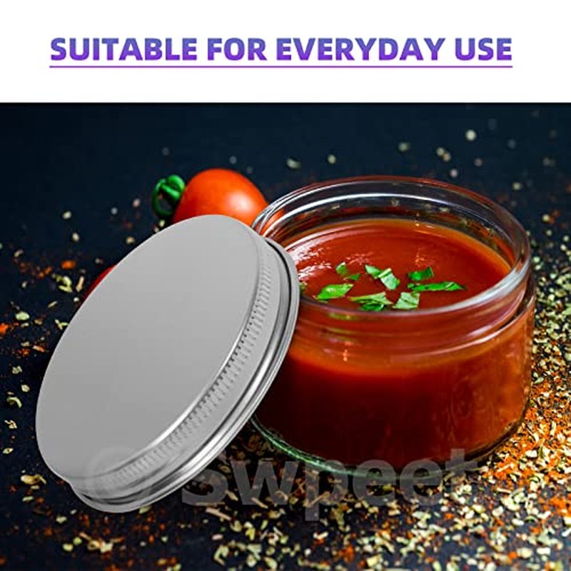 15 Pack 2oz Glass Jars with Silver Lids - Travel Cosmetic Containers