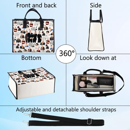 BWWKTOP Tony Cosmetic Makeup Bag Carmela Fans Inspired Gifts Tony & Silvio & Paulie & Bobby & Chris Merch (BAND BG)