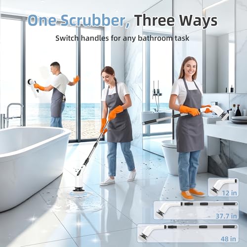 Electric Spin Scrubber 3-Speed with 8 Brush Heads