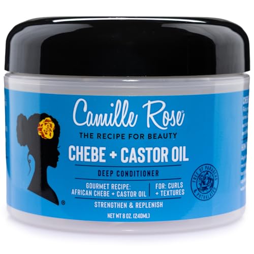 Camille Rose Black Castor Oil + Chebe Deep Conditioner, 8 Oz
