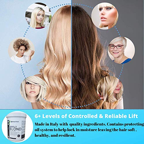 Blond Forte Blue Powder Hair Lightener & Toner - 1.1 Pound Italy Made