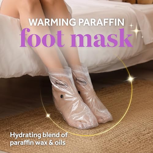 Dr. Scholl's Pedi Perfect Warming Paraffin Foot Mask for Dry Feet