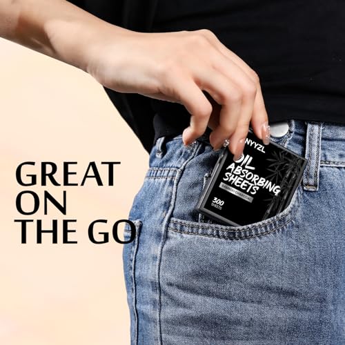 Oil Blotting Papers 300pcs with Mirror Box & Puff