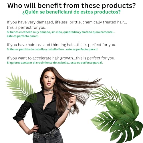 Organic Keratin Shampoo & Conditioner Set - Vegan Hair Care