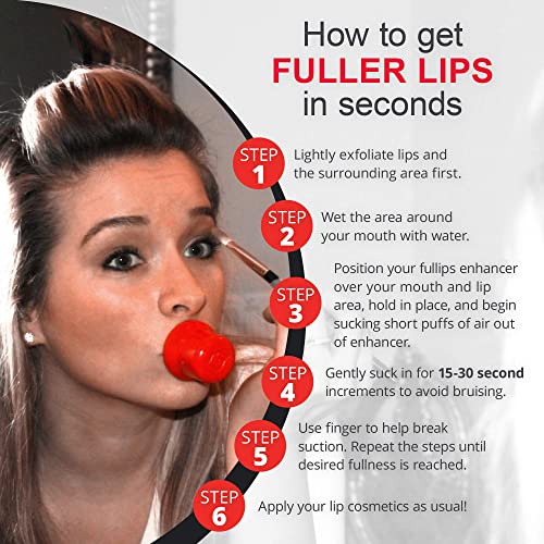 Fullips Lip Plumper - Self Suction Enhancer Kit (Oval & Round)