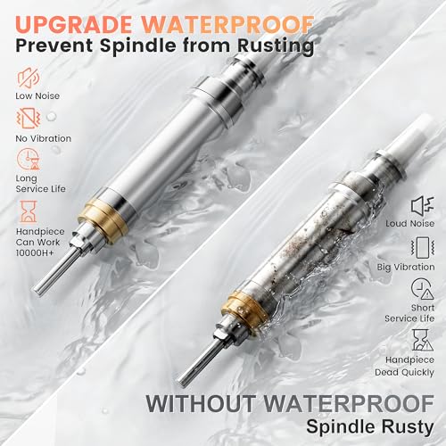 L'UGX Professional Nail Drill 35000RPM Waterproof Rechargeable