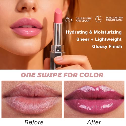 Kaely Cherry Honey Lipstick Tinted Lip Balm 09 Vegan Nourishing Glossy Lip Gloss