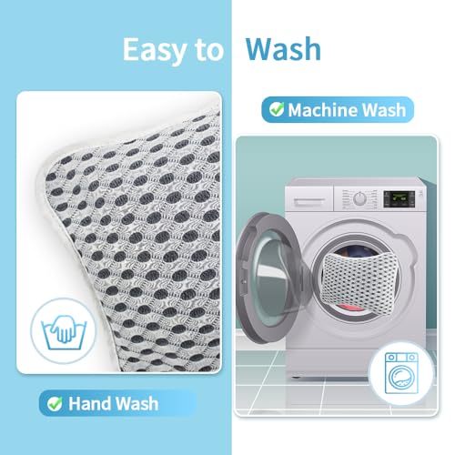 Luxury Bath Pillow with Suction Cups - Neck & Back Support