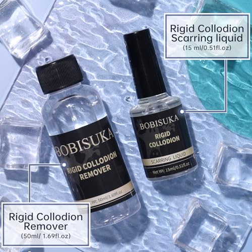 Rigid Collodion SFX Scar Makeup Kit with Brush & Remover