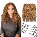 Feather Crochet Human Hair Burmese Curly 16" 125g Blonde #27