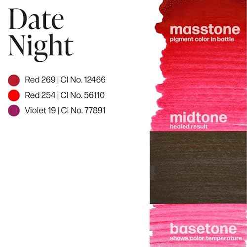 Perma Blend Berry Tattoo Ink Set for Permanent Makeup - Vegan Microblading Pigment & Tattoo Supplies for Lip Makeup - Includes Deep Red Date Night & Pink Pillow Talk Lip Blush (0.5 oz Each)