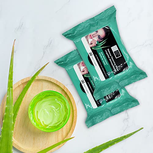 Global Beauty Care Makeup Remover Wipes (120 Count, Aloe Vera)