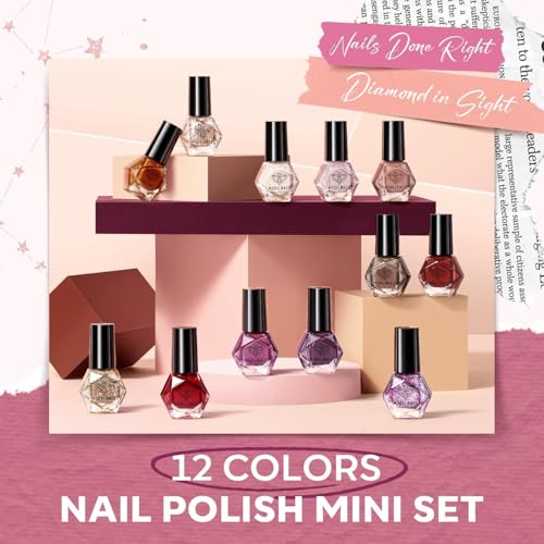 modelones Fall Nail Polish Set - 12 Colors Mellow Charm, Quick Dry, Long-Lasting