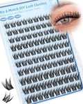 Manga Cluster Eyelash Extensions 10-14mm Fluffy Spiky Lashes 100Pcs