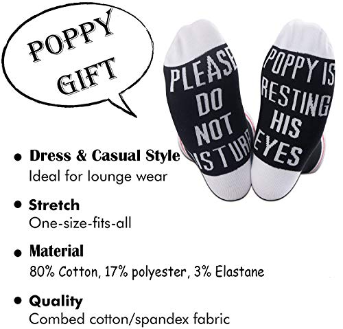 TSOTMO 2 Pairs Novelty Socks - Please Do Not Disturb Poppy