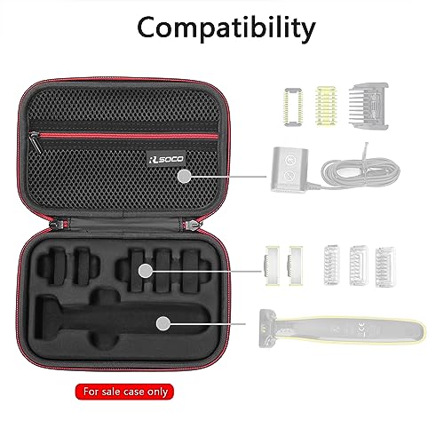 RLSOCO Hard Case for Philips Norelco OneBlade 360 & OneBlade Hybrid Electric Beard Trimmer and Shaver.Fits for Philips QP2724/90,QP2834/70,QP4631/90,QP4530/90,QP2630/70,QP1424/10,QP2520/90 and More