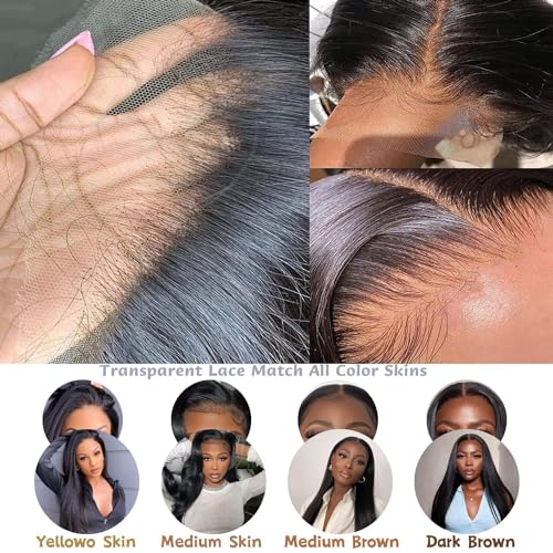 13x6 HD Lace Front Wig 200% Density Virgin Human Hair 28"