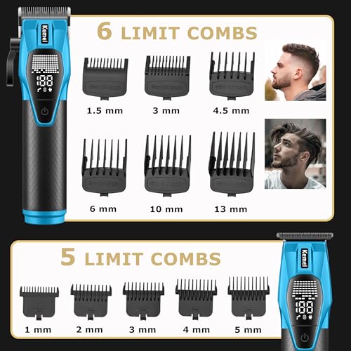 KEMEI 8559 Professional Hair Clippers Set with LED Display