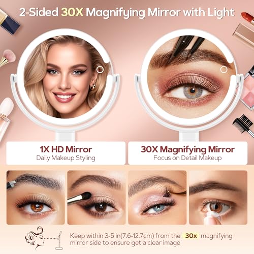 B Beauty Planet 30X Magnifying Makeup Mirror with Lights