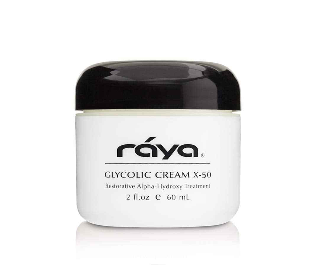 RAYA Glycolic Cream X-50 with AHA (G-329) | Exfoliating Facial Treatment for Non-Sensitive Skin Beginning to Show Signs of Aging | Helps Reduce Lines and Wrinkles | Made with Alpha Hydroxy Acids