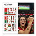 World Cup 2026 Portugal Flag Temporary Tattoos - 3 Pack