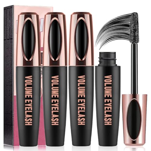 4D Silk Fiber Lash Mascara Waterproof & Smudge-Proof (3 Pack)
