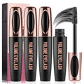 4D Silk Fiber Lash Mascara Waterproof & Smudge-Proof (3 Pack)