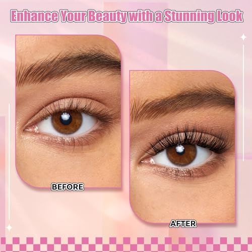 FADLASH Wispy Lash Clusters D Curl 8-16mm - 168Pcs Reusable