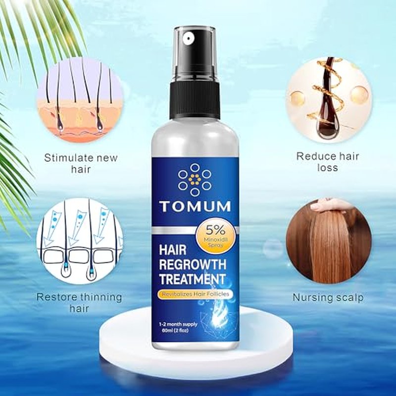 5% Minoxidil Spray Hair Growth Treatment for Men & Women 60ml