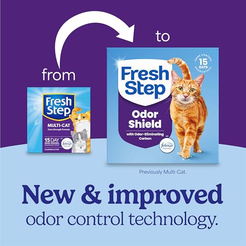 Fresh Step Multi Cat Clumping Litter with Febreze, 14 lb