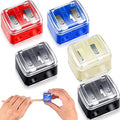 Chuangdi Dual-Hole Makeup Pencil Sharpener 5-Pack for Eyeliner & Lip Liner