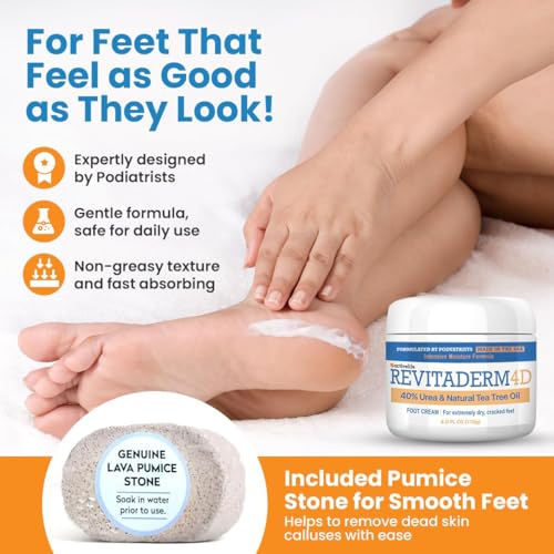 40% Urea Advanced Foot Cream Kit with Pumice Stone & Brush - 4 oz