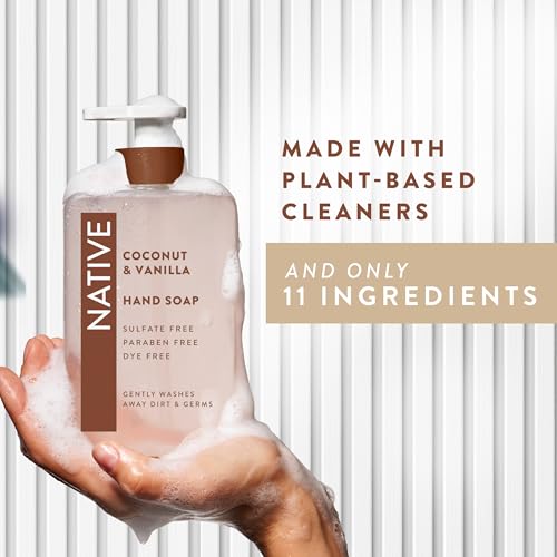 Native Liquid Hand Soap Coconut & Vanilla Scent 13 fl oz - Gentle & Clean