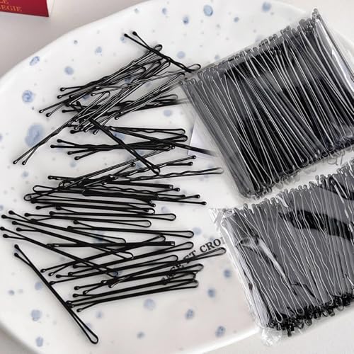 100 Pack Black Bobby Pins 2.2 Inch Hair Pins for Styling and Updos