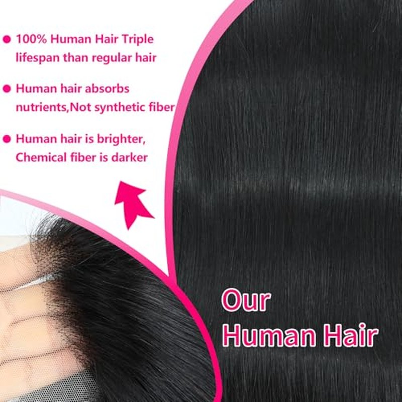 32 Inch Straight Lace Front Wig Human Hair 210% Density