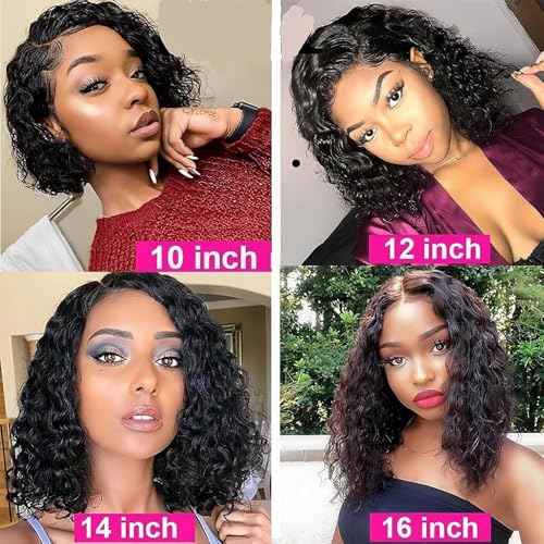 LICHANG Wear And Go Body Wave Bob Wig Human Hair 13x4 HD Lace Front Wigs Glueless Pre Plucked with Baby Hair 180% Density Short Bob Wigs for Black Women (14 Inch, Natural Color)