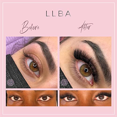 LLBA Promade Fans | Handmade Volume Eyelashes | Multi Selections From 3D To 16D | C CC D DD L M Curl | Thickness 0.03 ~ 0.1 mm | 8 - 20mm Length | Long Lasting | Easy Application (12D-0.03 CC 12 mm)