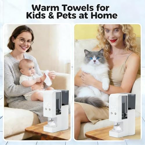 Hot Towel Dispenser 5s Heating 55°C 500ml Tank Auto-Dry