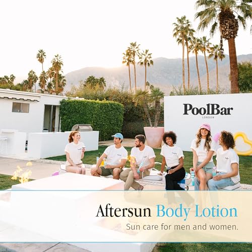 PoolBar Sundowner Aftersun Body Lotion for Women & Men Skin Care, Hydration & Soothing Relief, Coconut & Vanilla Scent Sun Care, Enriched with Hyaluronic Acid, Shea Butter, & Aloe Vera, 200ml (3 Pack)