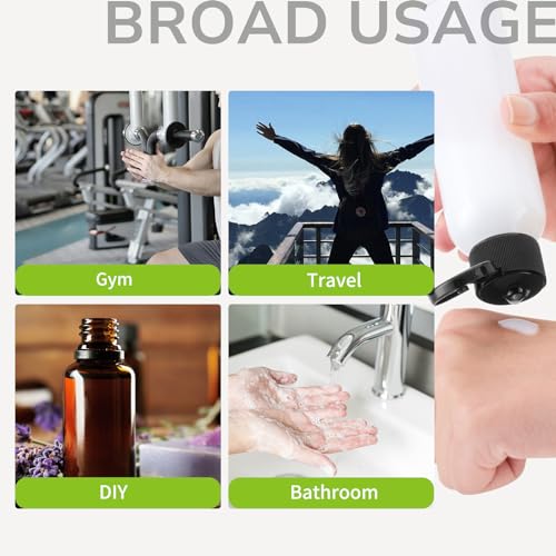 LISAPACK 3.4 oz Travel Bottles TSA Approved - 5pc Leak Proof