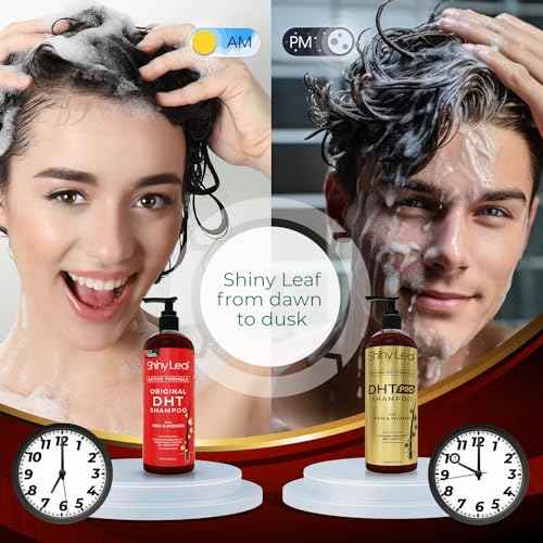 DHT Blocking Shampoo Bundle - Anti-Hair Loss Shampoos For Women and Men With Biotin, Procapil and Capyxil For Daily Use, 2 x 16 oz by Shiny Leaf