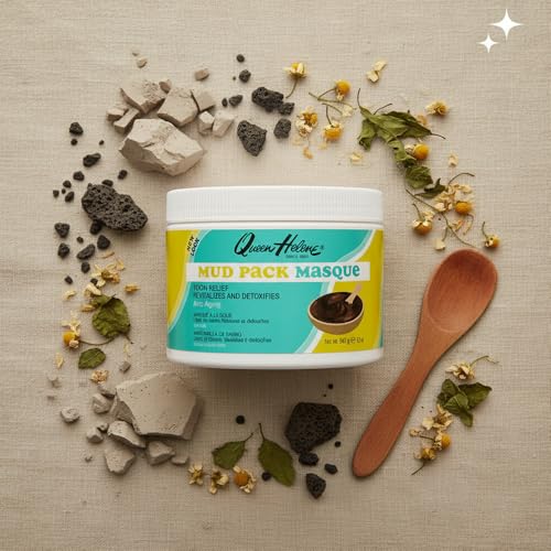 Queen Helene Mud Pack Masque, 12 Ounce, Cleanser, Softening, Smoothening, Tightens Loose Skin, Stimulates Blood Circulation