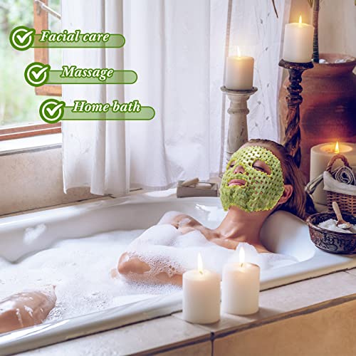 Jade Facial Cooling Mask – Natural Stone Face & Eye Massage Tool