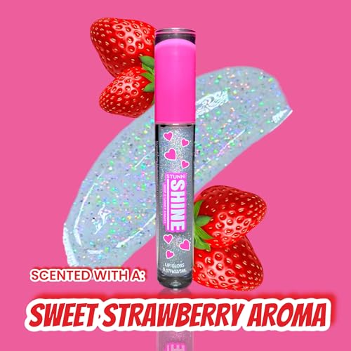 Glittery Holographic Lip Gloss - Sparkly Shine with Coconut Oil