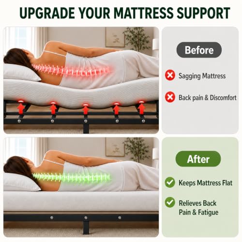 Queen Bunkie Board 60"×80" Non-Slip Foldable Mattress Support
